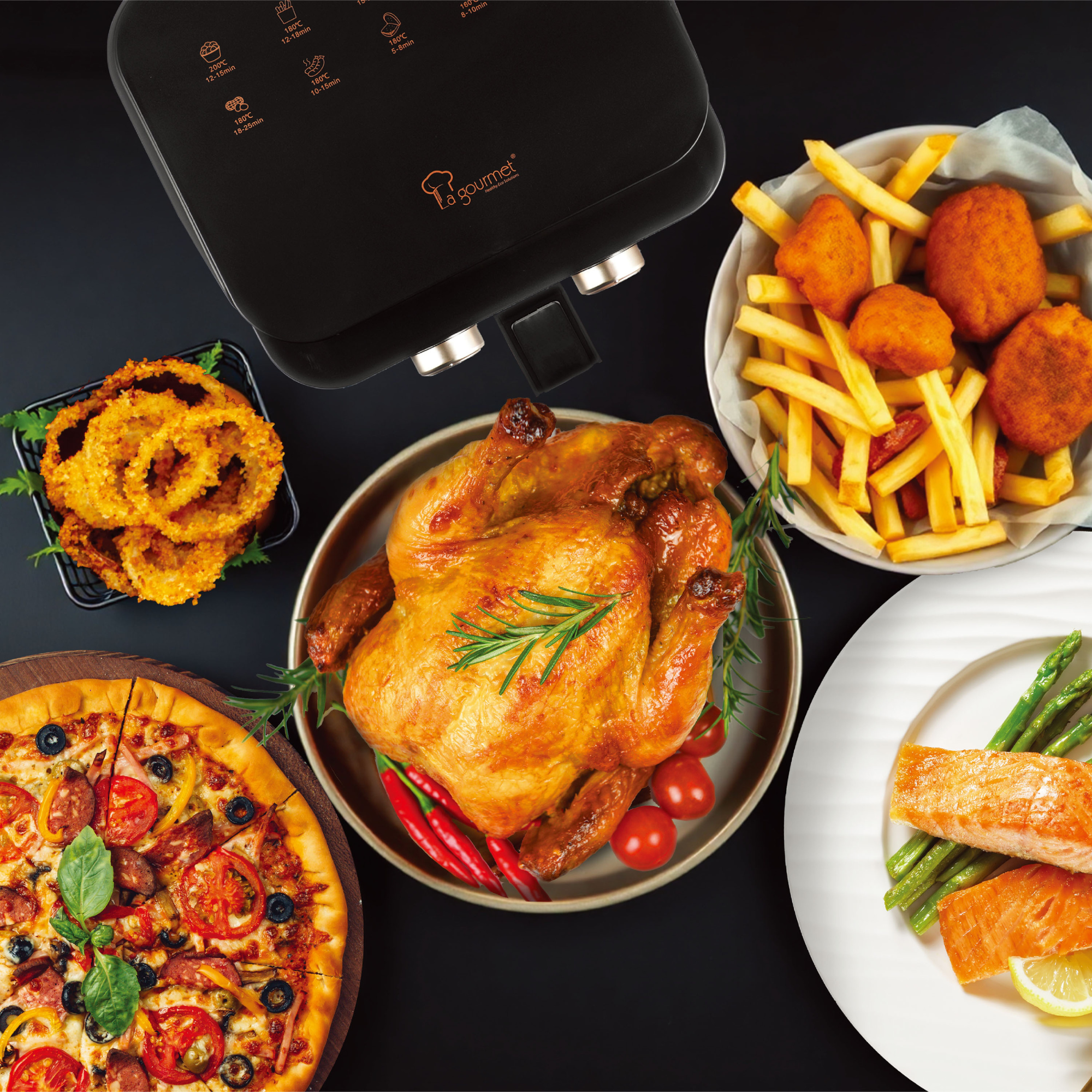 La Gourmet 5.5L Crystalline Air Fryer - Supporting Image-7