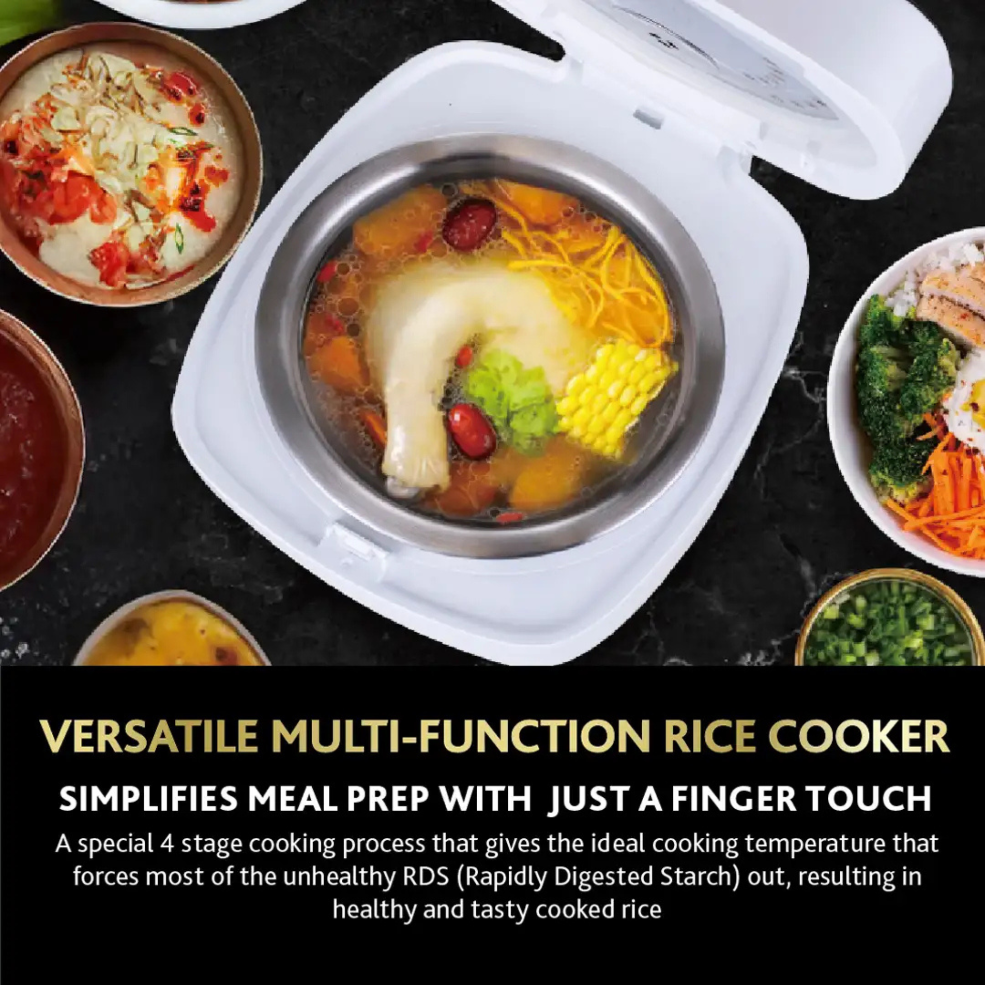 La Gourmet Pro Series 1.2L Healthy Rice Cooker - Supporting Image-8