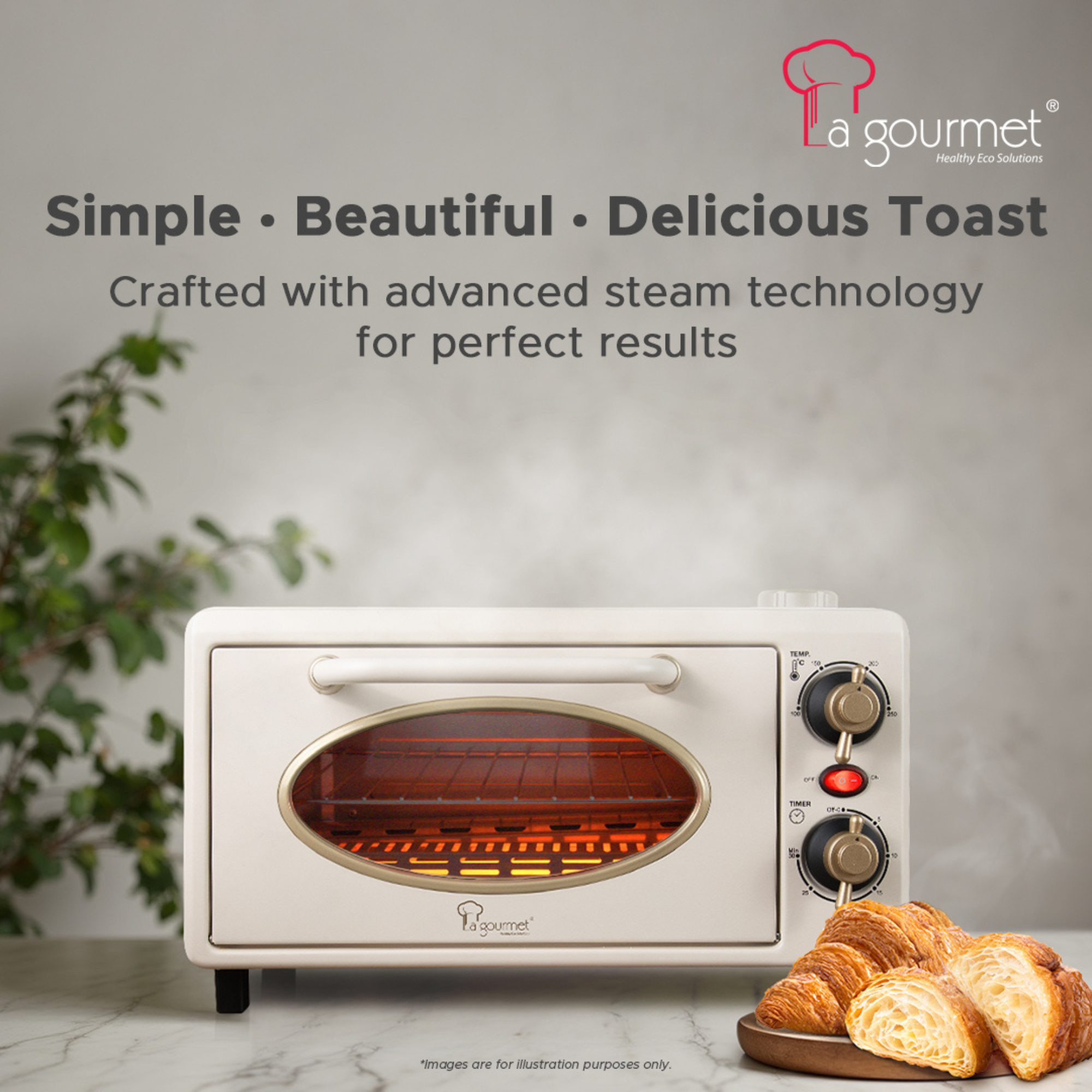 La Gourmet Steam Toast Oven 10L - Supporting Image-1