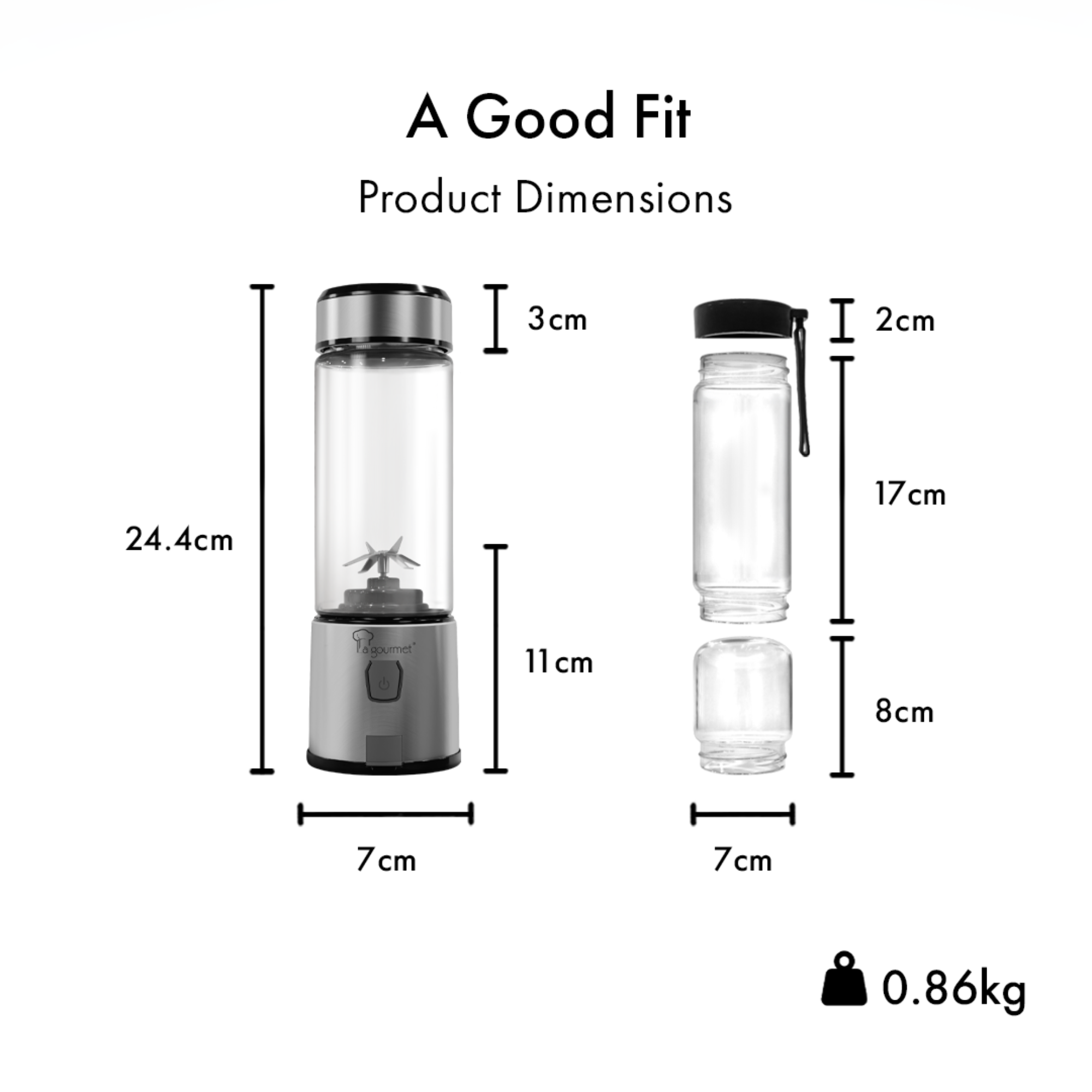 Portable USB Glass Blender 450ML - Supporting Image -10