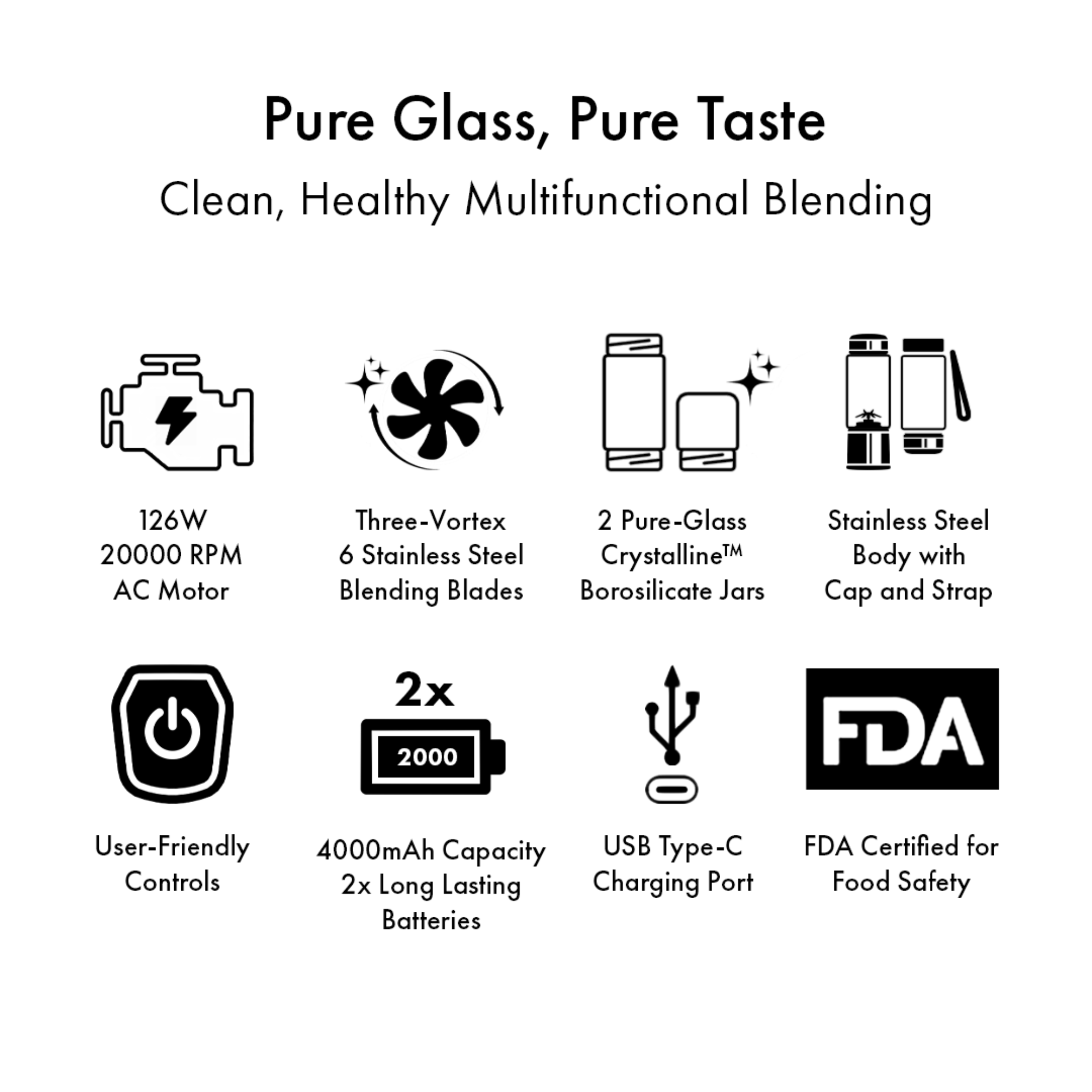 Portable USB Glass Blender 450ML - Supporting Image -12