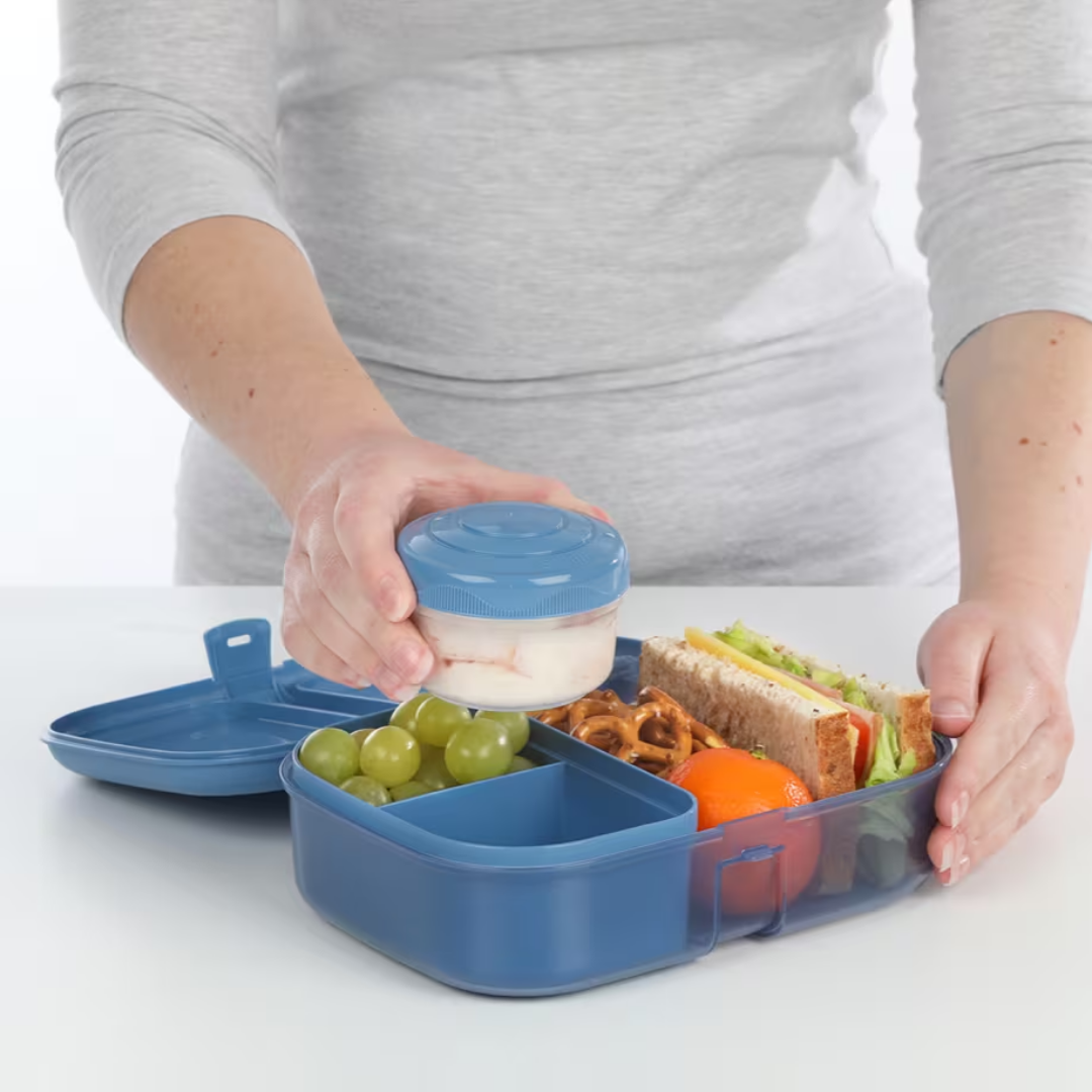 SISTEMA 1.1L Ribbon™ Lunch with Mini Bite™ - Mountain Blue - Support Image (2)