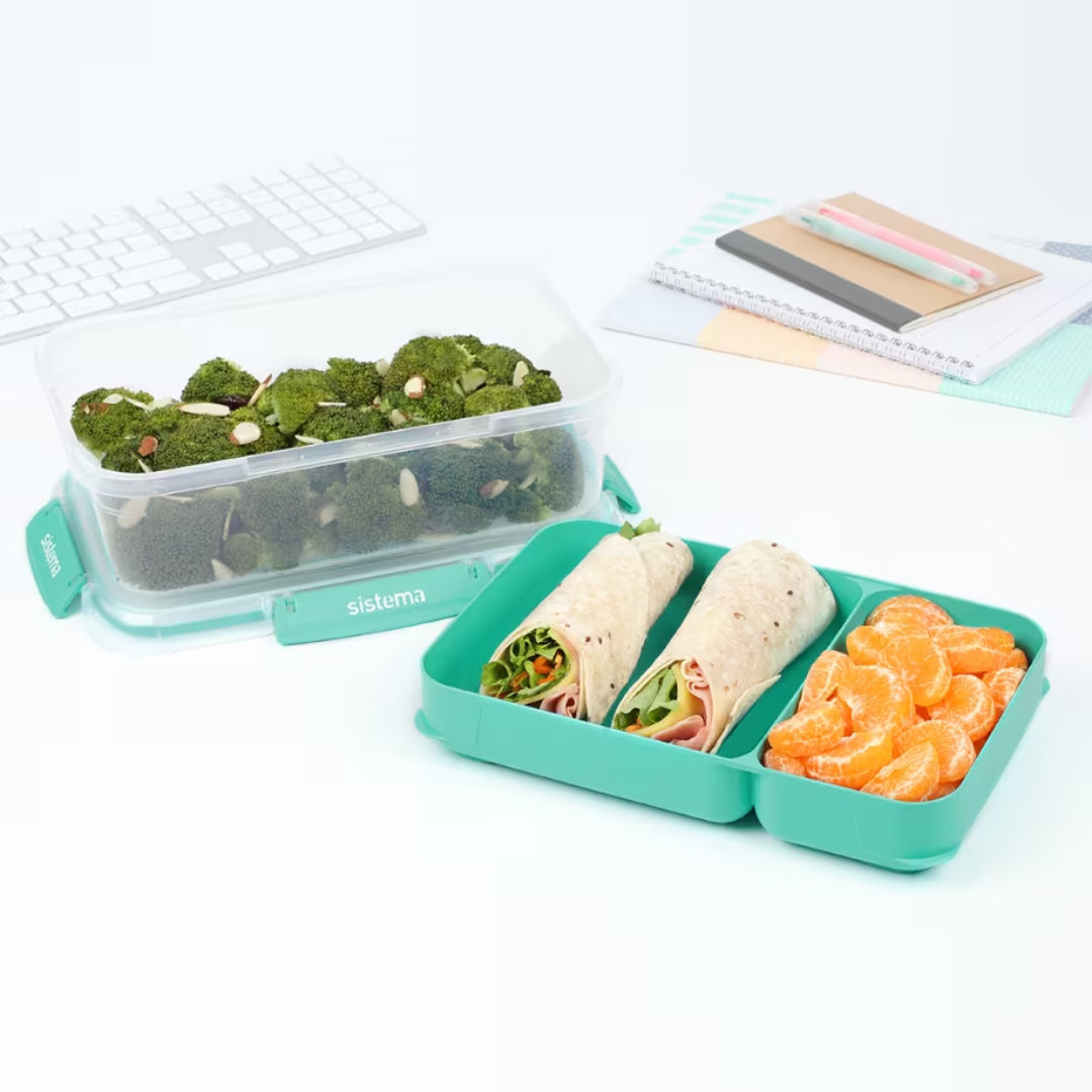 SISTEMA 2.2L Rectangle Stax™ TO GO™ - Minty Teal - Support Image (3)