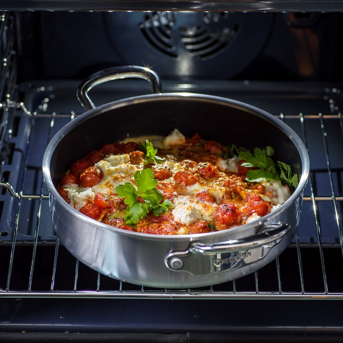 GreenPan Premiere Skillet, Stainless Steel - 30 cm