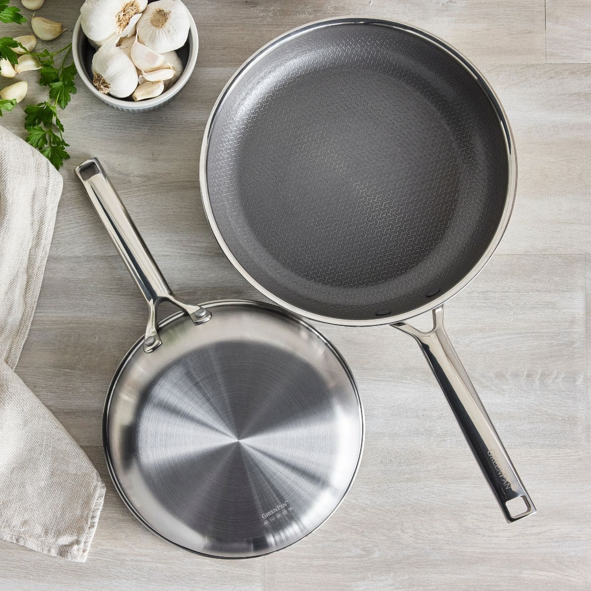 GreenPan Apex Thermobond™ Hybrid Ceramic Nonstick 2-Piece Frypan Set – 24 cm & 28 cm