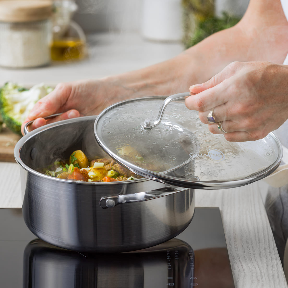 GreenPan Apex Thermobond™ Hybrid Ceramic Nonstick Casserole - 24 cm