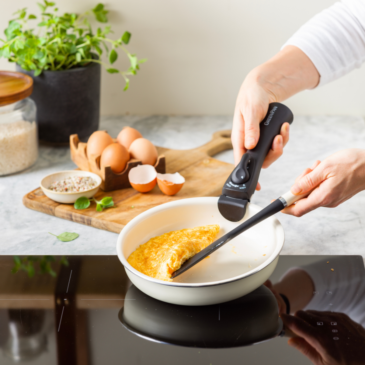 GreenPan Click Chef Deep Frypan - 20 cm