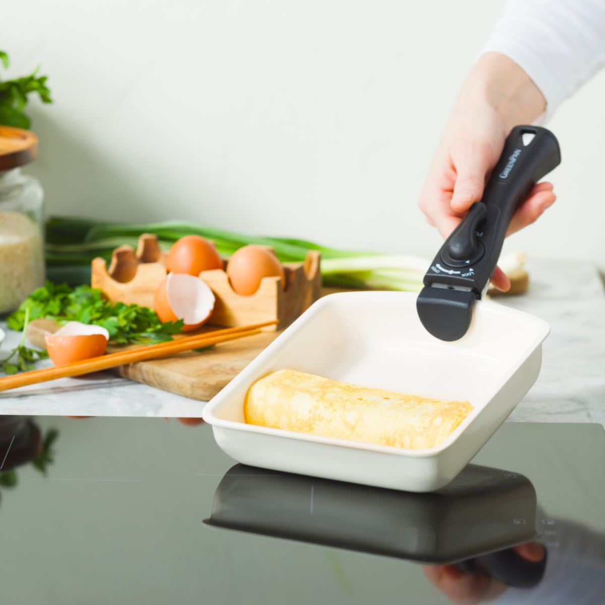 GreenPan Click Chef Rectangular Egg Pan - 20 cm