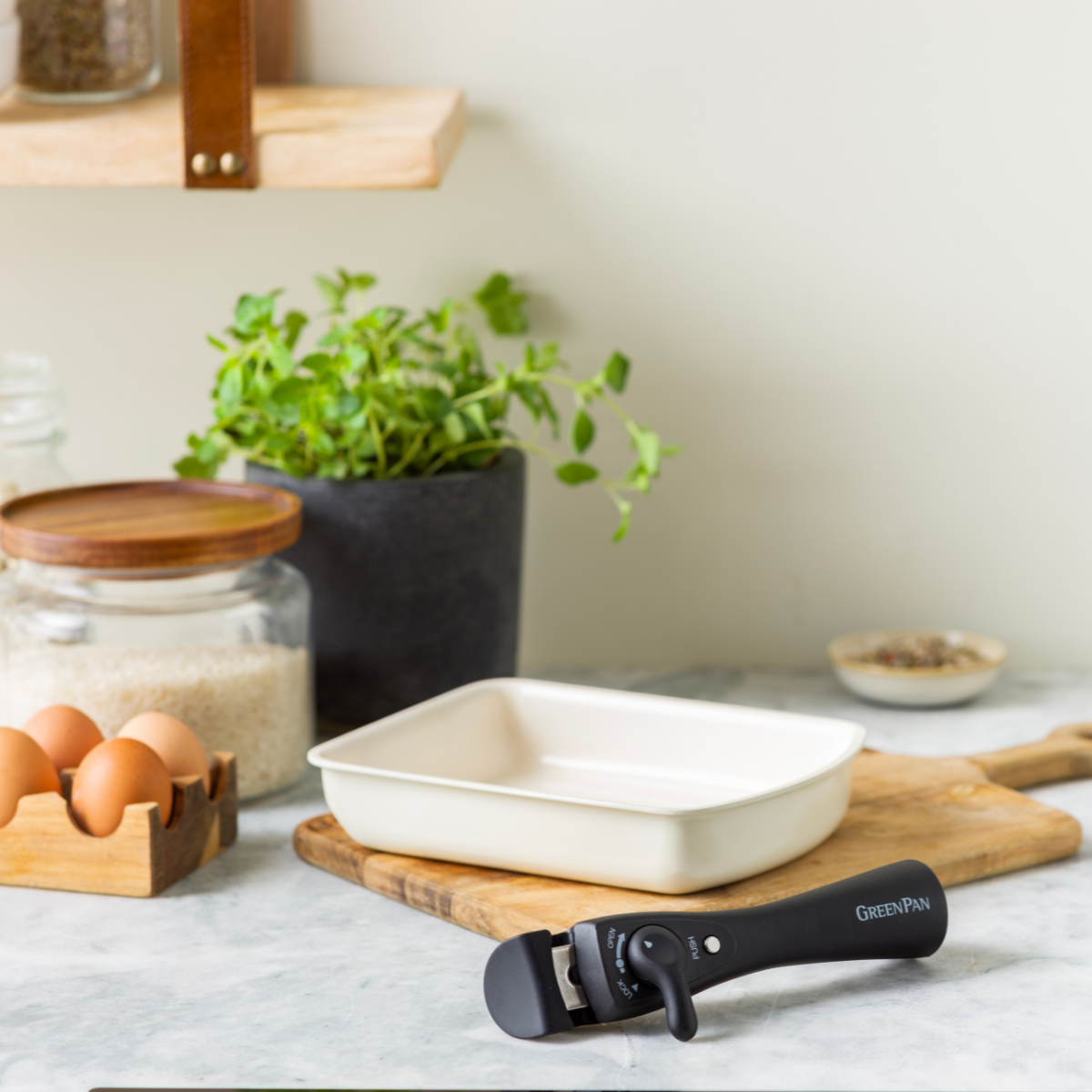 GreenPan Click Chef Rectangular Egg Pan - 20 cm