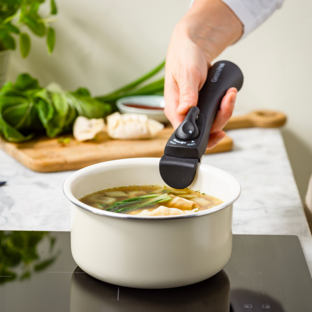 GreenPan Click Chef Deep Frypan - 16 cm