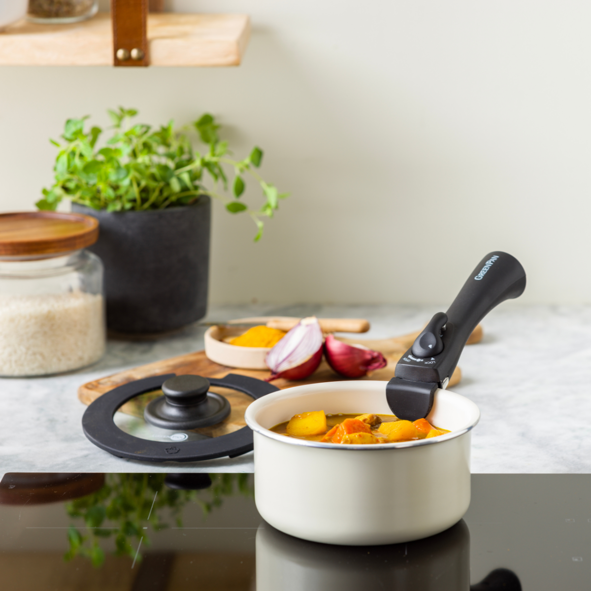 GreenPan Click Chef Saucepan - 20 cm