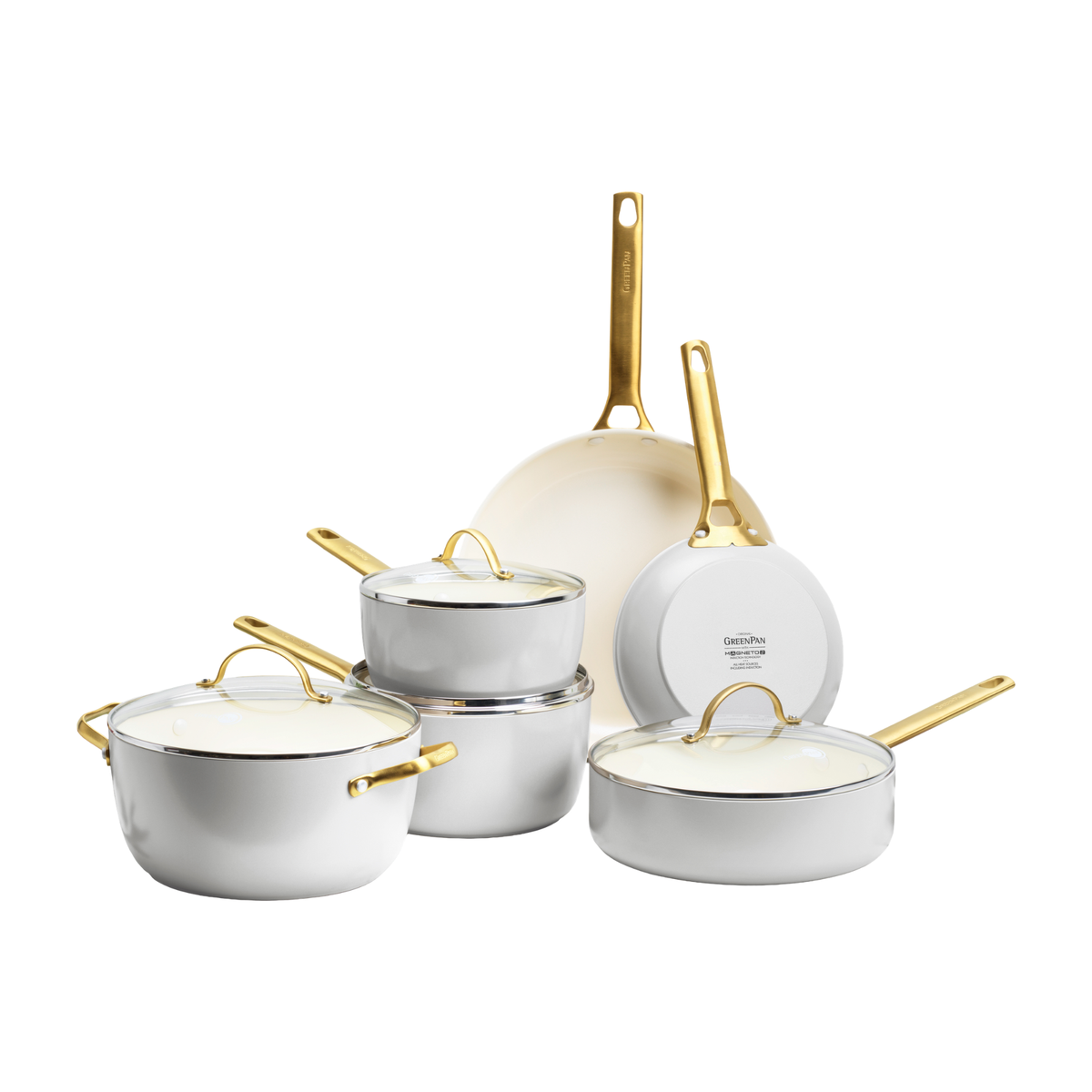 GreenPan Padova 6-Piece Cookware Set - Dove Grey