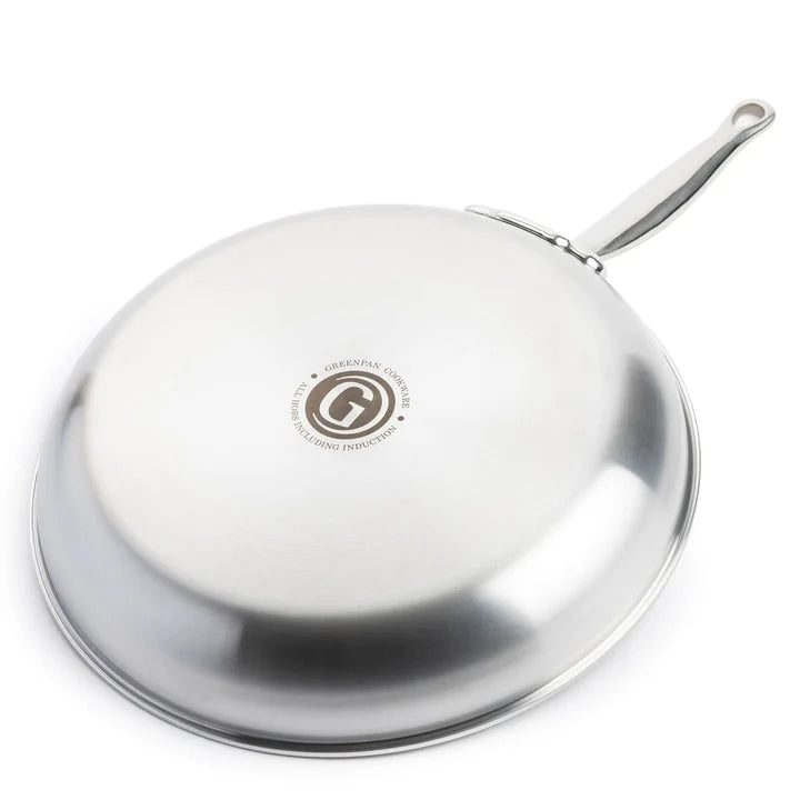 GreenPan Premiere Frying Pan, Stainless Steel - 24 cm