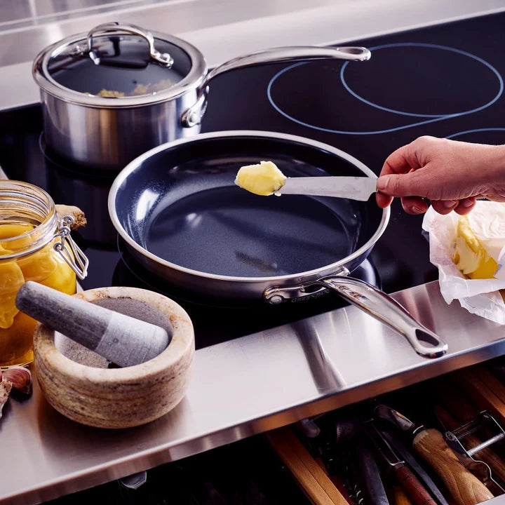 GreenPan Premiere Frying Pan, Stainless Steel - 20 cm