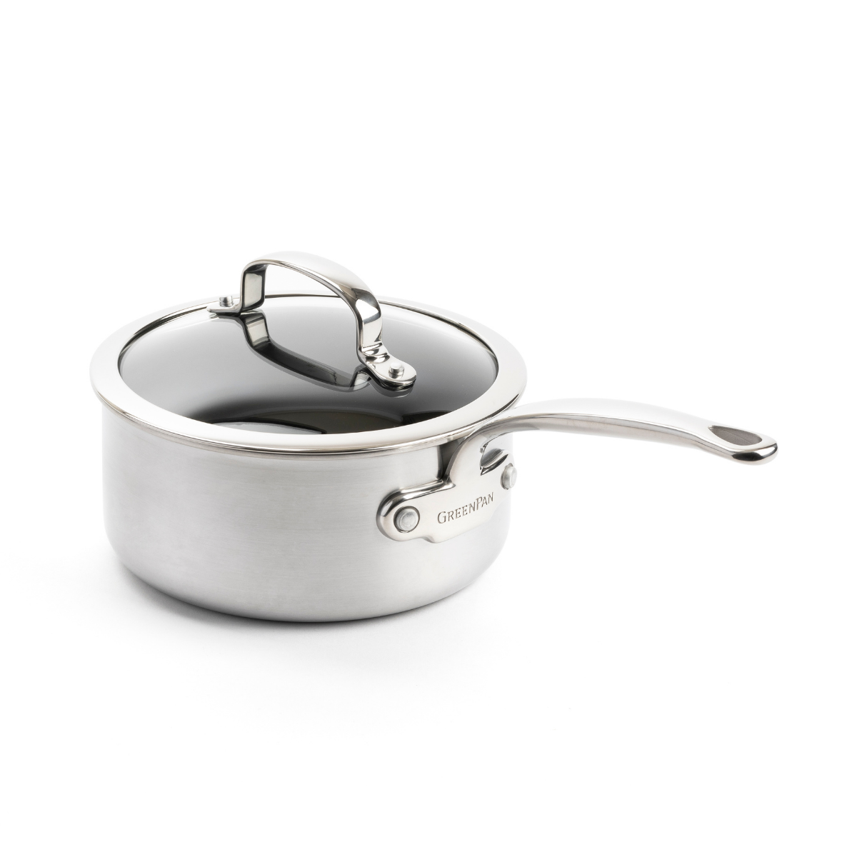 GreenPan Premiere Saucepan, Stainless Steel - 16 cm