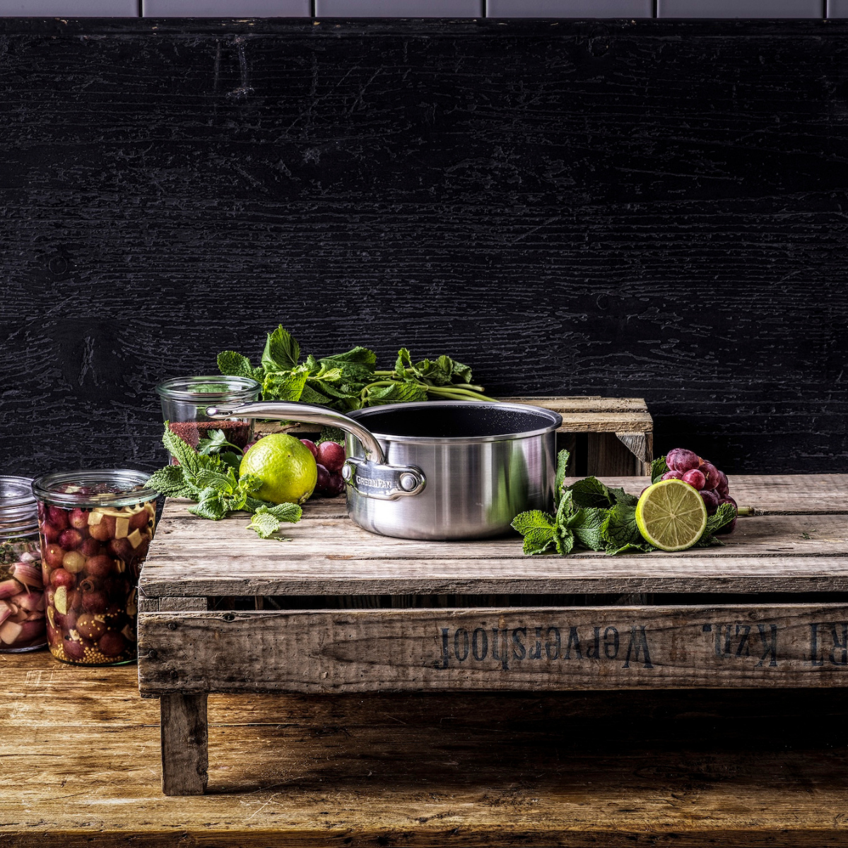 GreenPan Premiere Saucepan, Stainless Steel - 16 cm