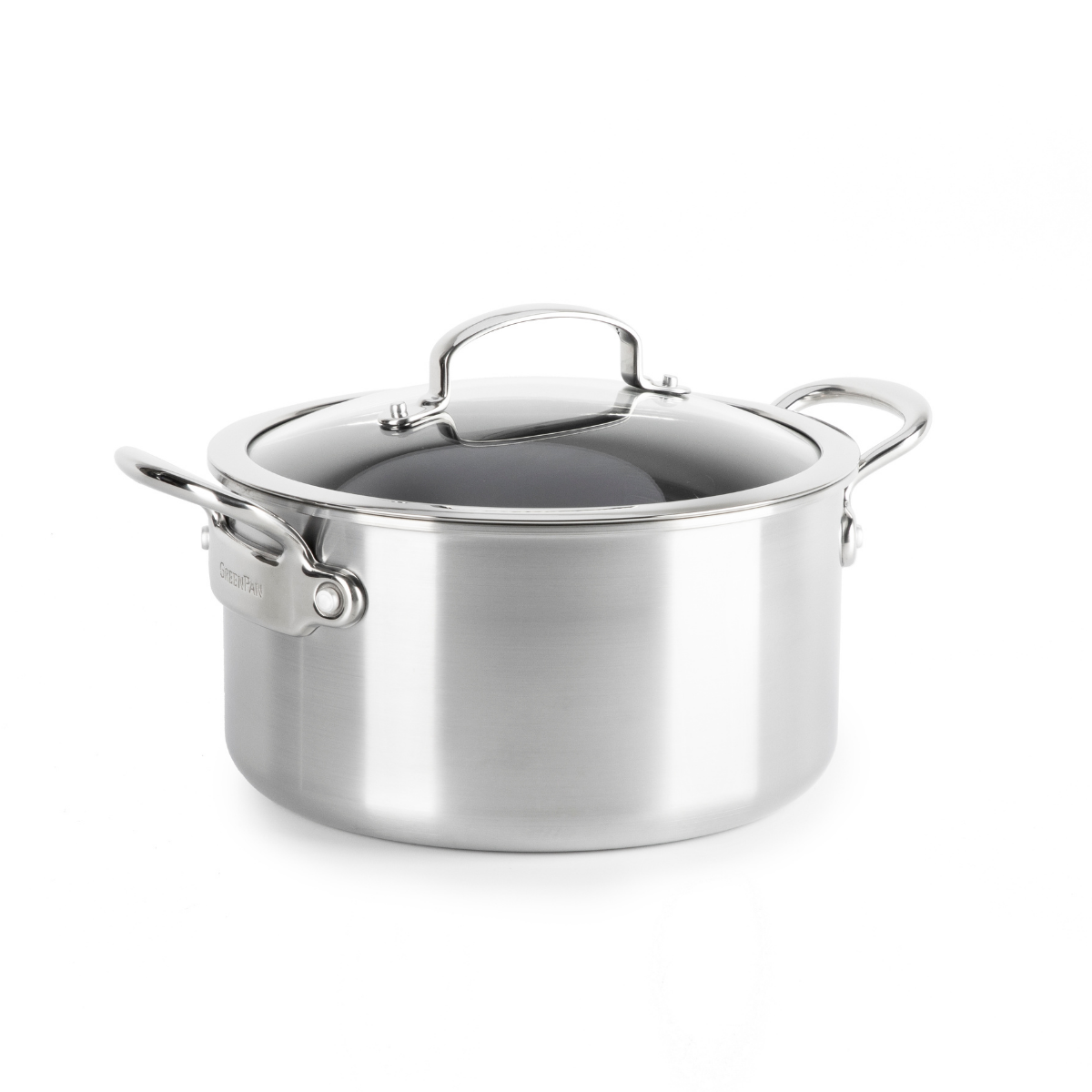 GreenPan Premiere Stockpot, Stainless Steel - 24 cm