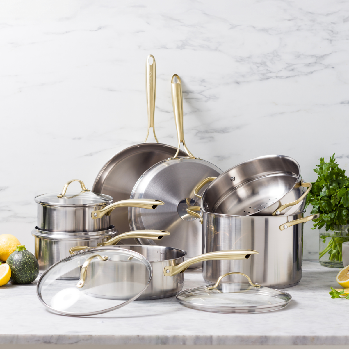 GreenPan Swift Stainless Steel Casserole - 24 cm