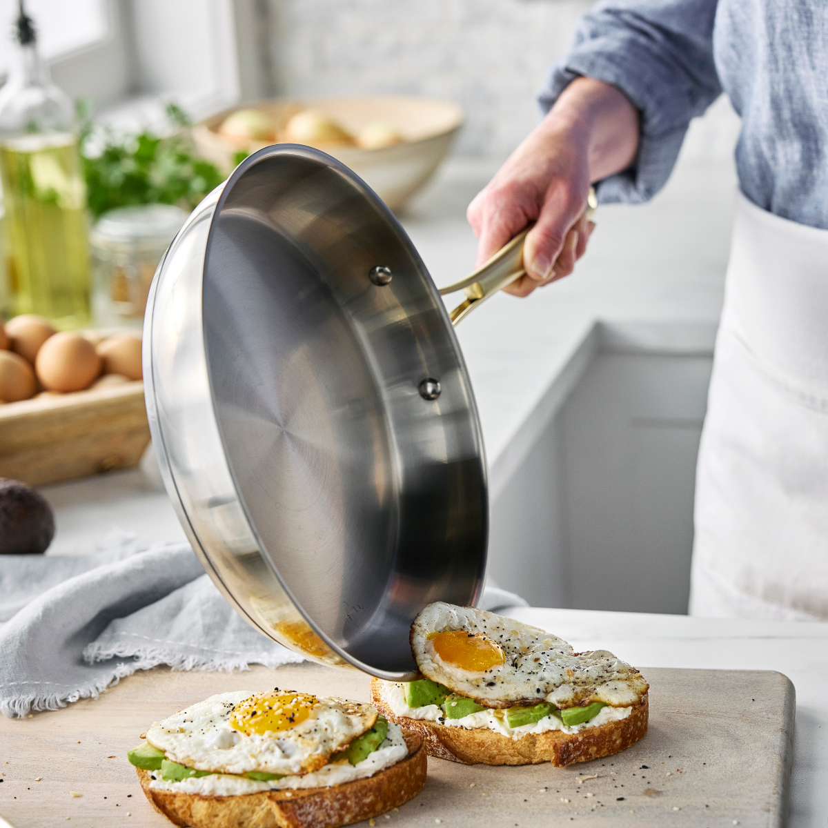 GreenPan Swift Stainless Steel Frypan - 26 cm