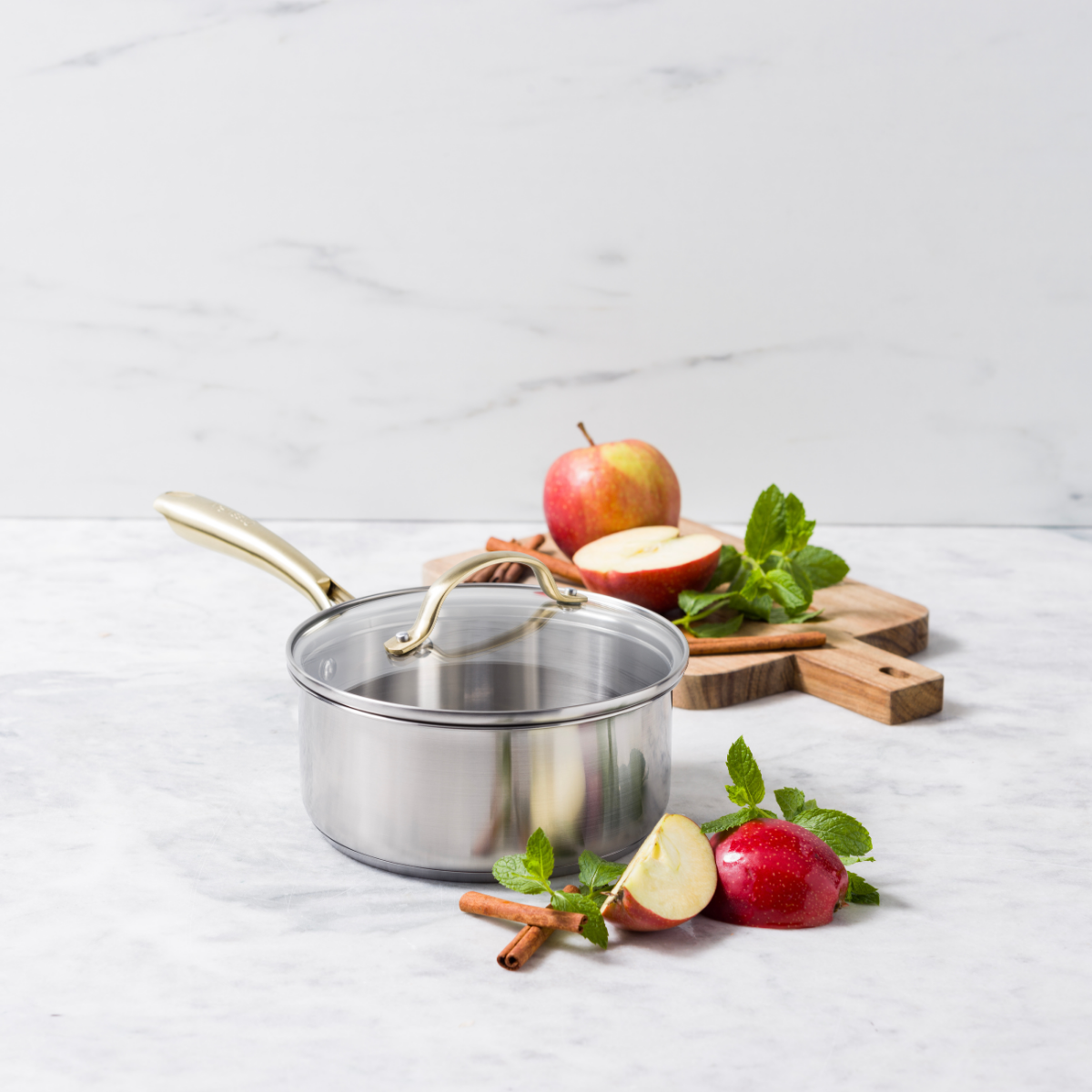 GreenPan Swift Stainless Steel Saucepan - 18 cm