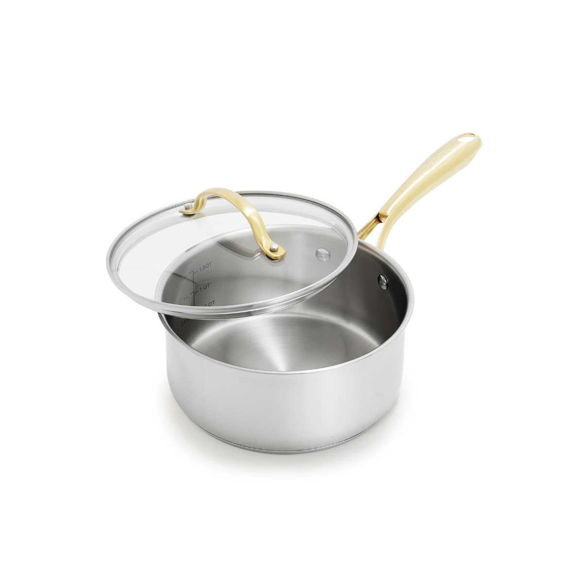 GreenPan Swift Stainless Steel Saucepan - 18 cm