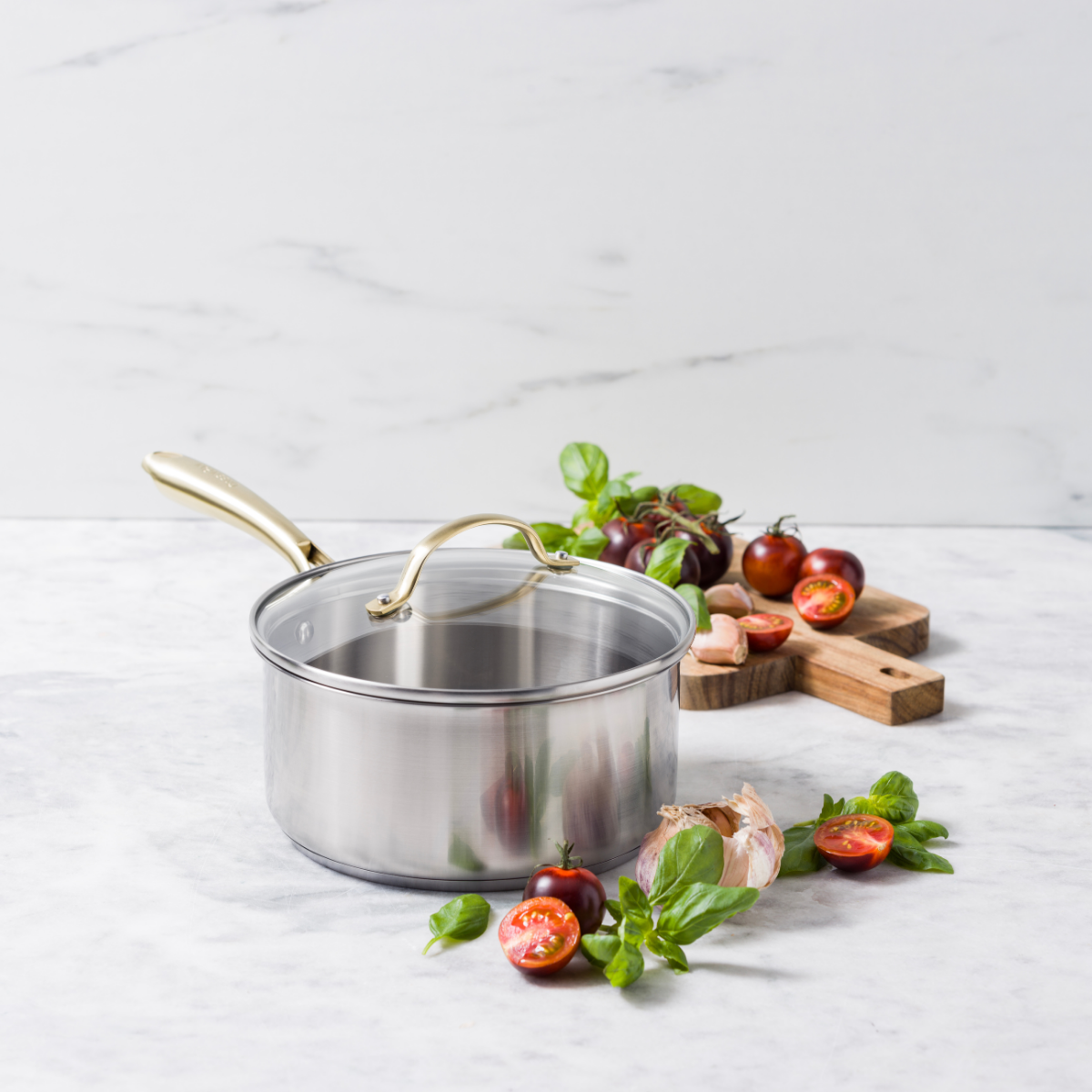 GreenPan Swift Stainless Steel Saucepan - 20 cm