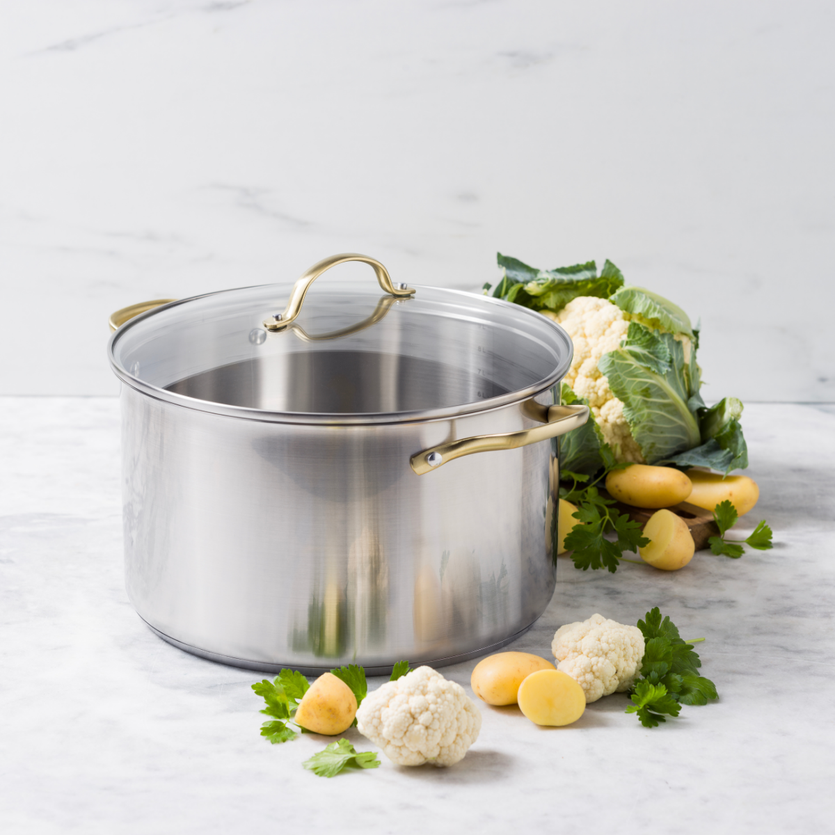 GreenPan Swift Stainless Steel Stock Pot - 28 cm