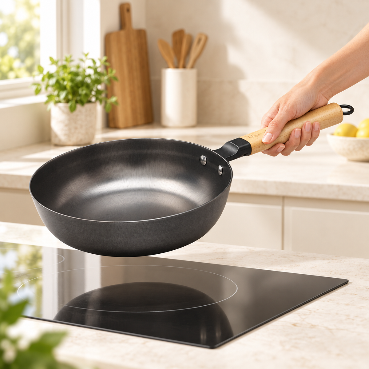 La Gourmet Nitrigan Cast Iron Deep Frypan