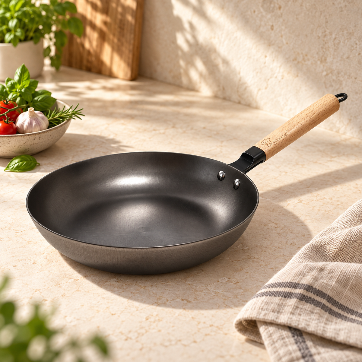 La Gourmet Nitrigan Cast Iron Frypan