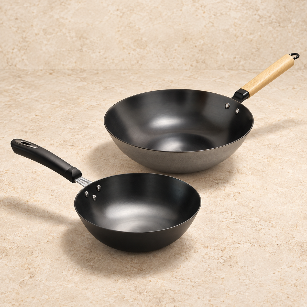 La Gourmet Nitrigan Cast Iron Wok
