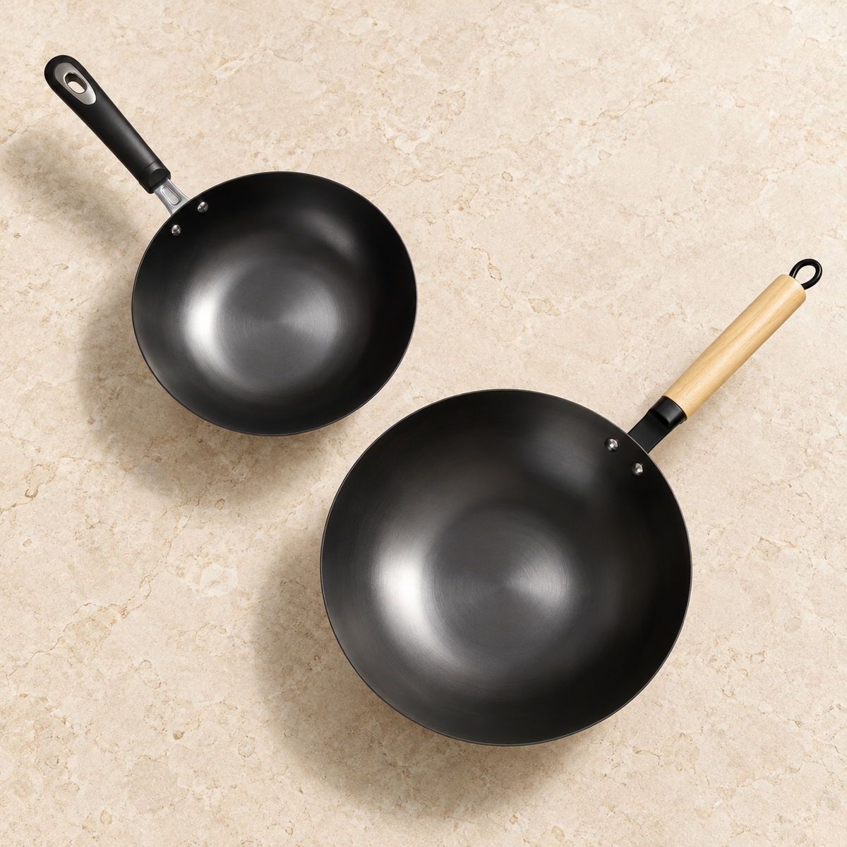La Gourmet Nitrigan Cast Iron Wok