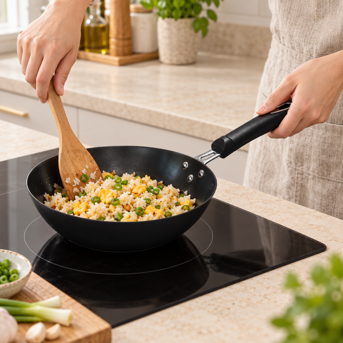 La Gourmet Nitrigan Cast Iron Wok