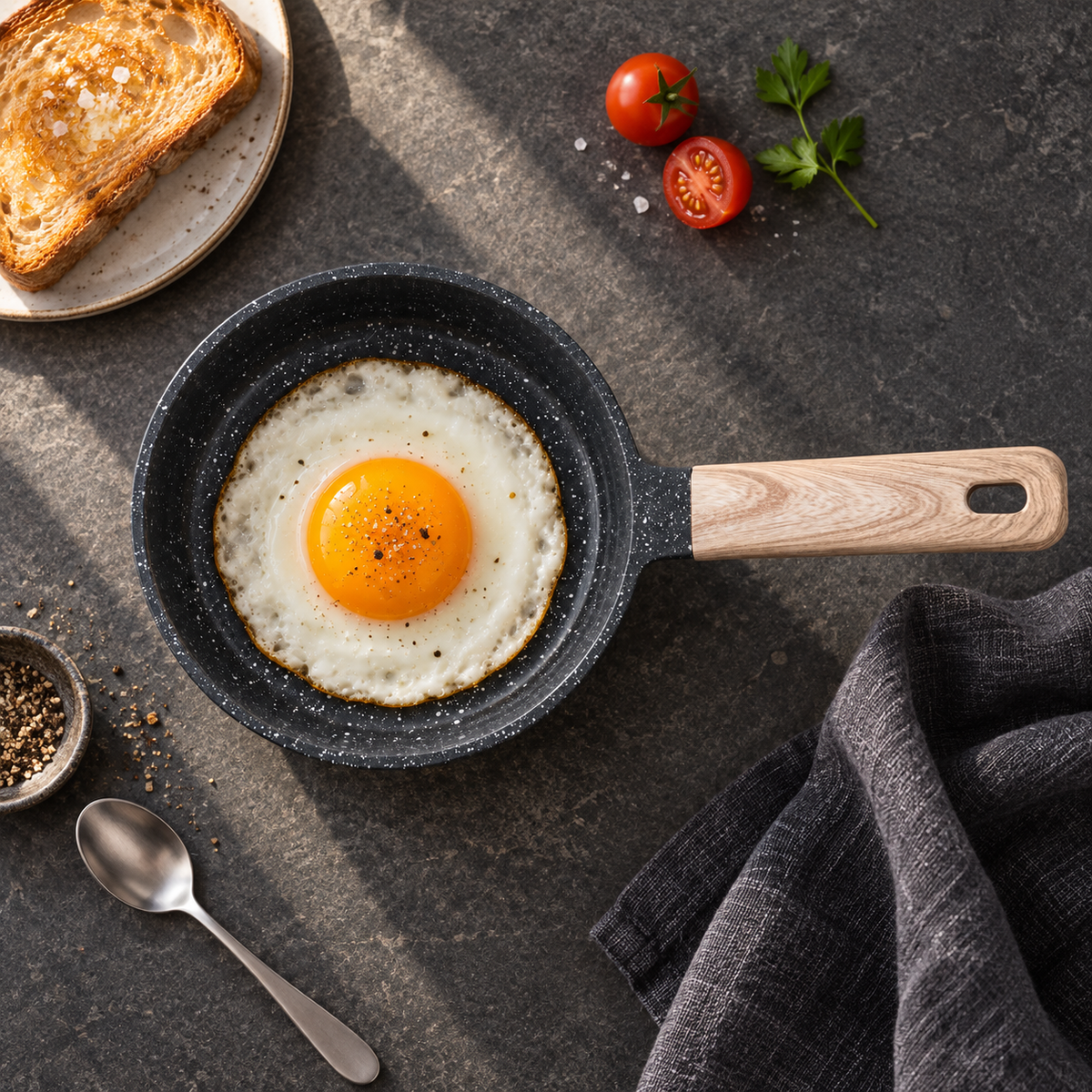 La Gourmet Shogun Granite Plus II Ceragan™ Egg Pan – 14 cm