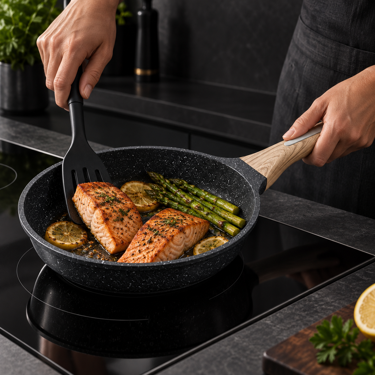 La Gourmet Shogun Granite Plus II Ceragan™ Frypan - 20 / 24 cm