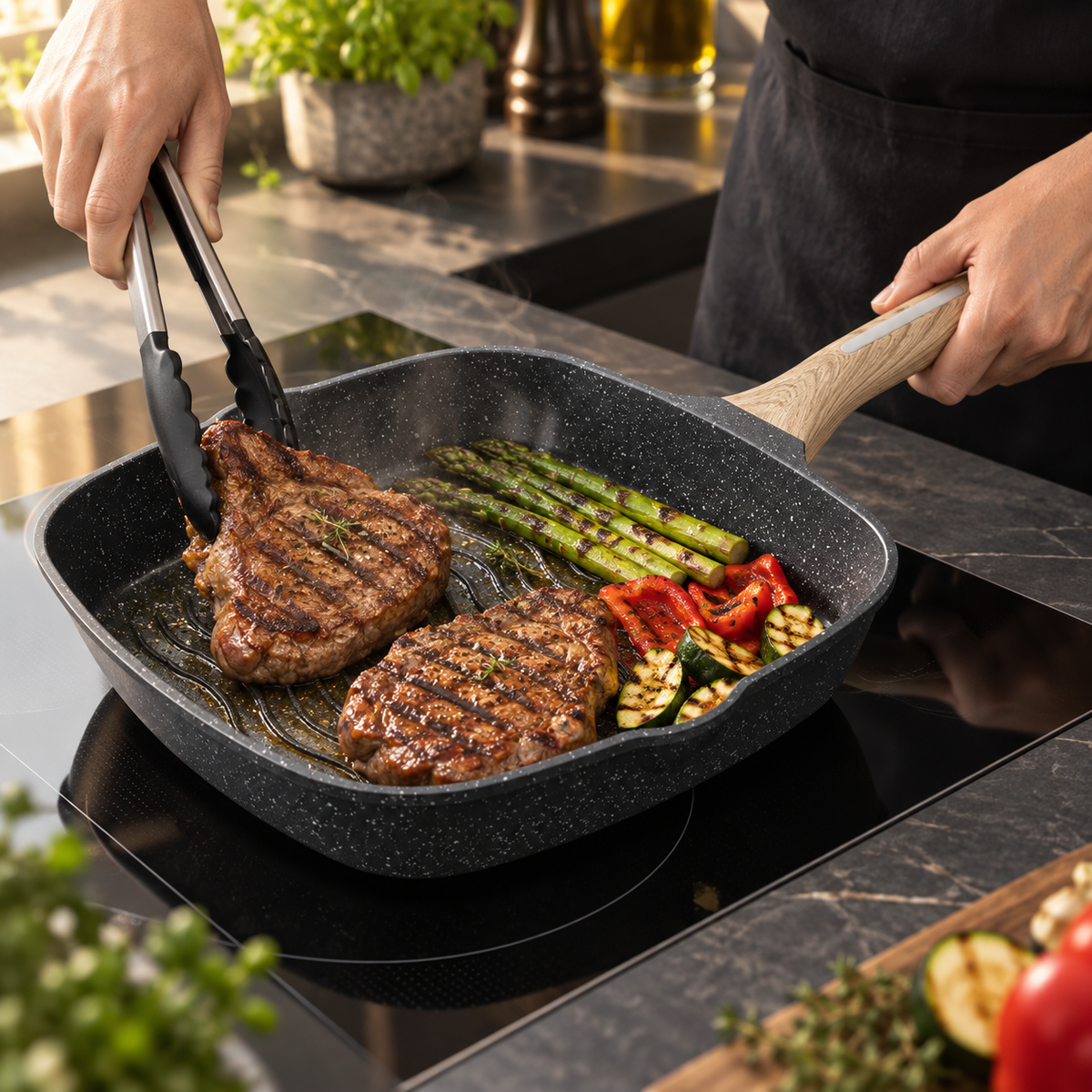 La Gourmet Shogun Granite Plus II Ceragan™ Grill Pan - 28 cm