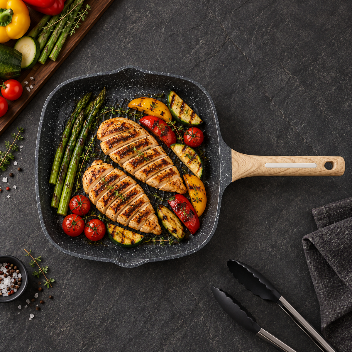 La Gourmet Shogun Granite Plus II Ceragan™ Grill Pan - 28 cm