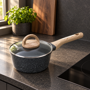 La Gourmet Shogun Granite Plus II Ceragan™ Saucepan with Glass Lid - 18 cm