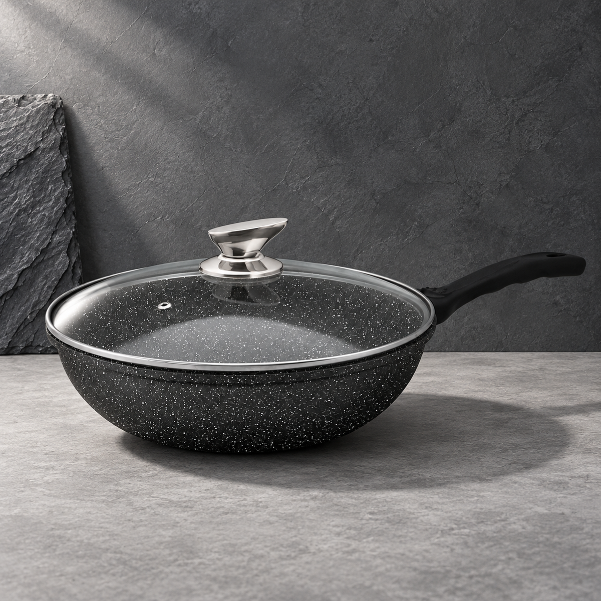 La Gourmet Shogun Senjo Wok w/ Glass Lid - 30 cm