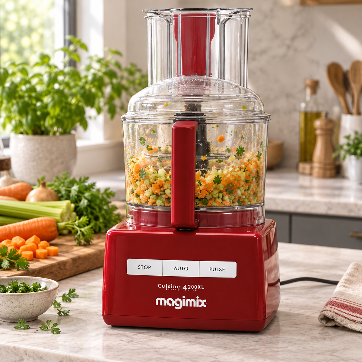 Magimix 4200XL Food Processor (Rouge)