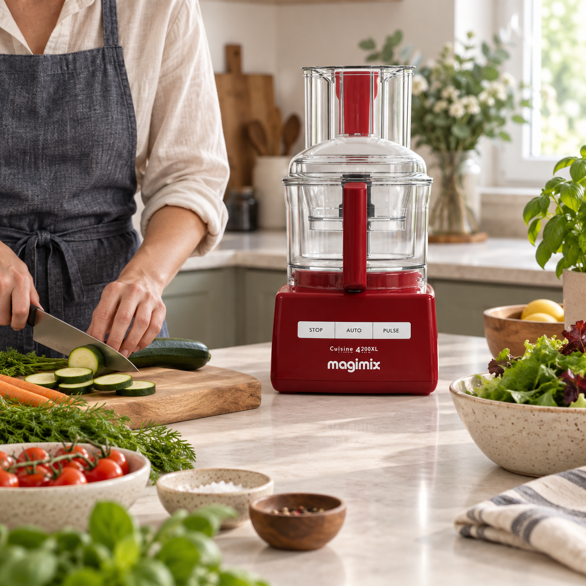 Magimix 4200XL Food Processor (Rouge)