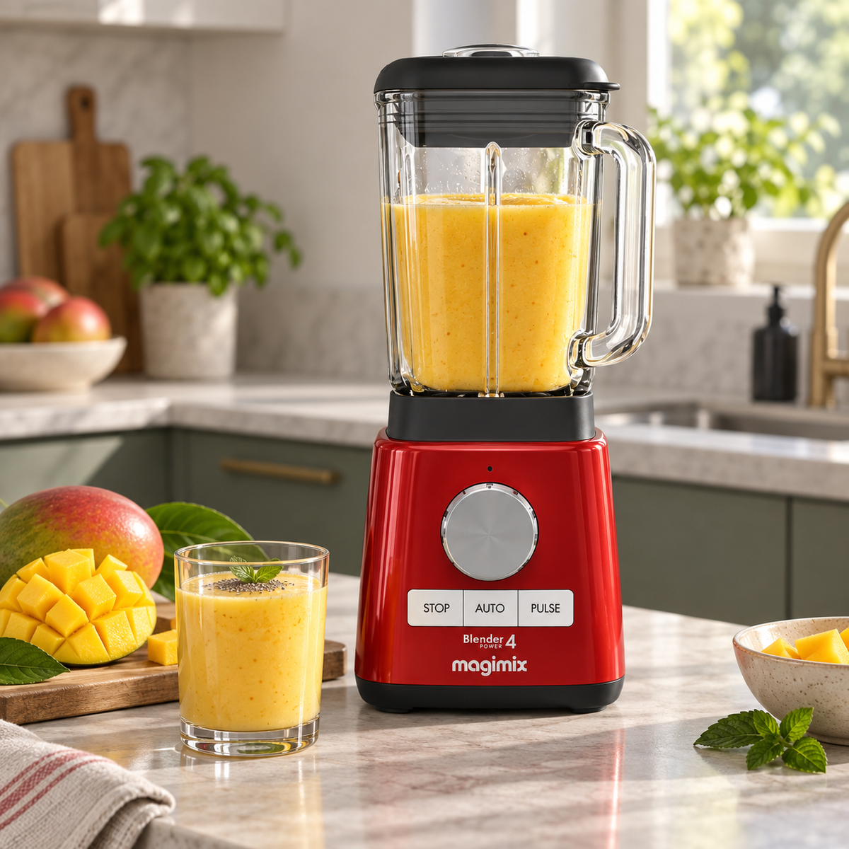 Magimix Power Blender 4 - 1.8L (Rouge)
