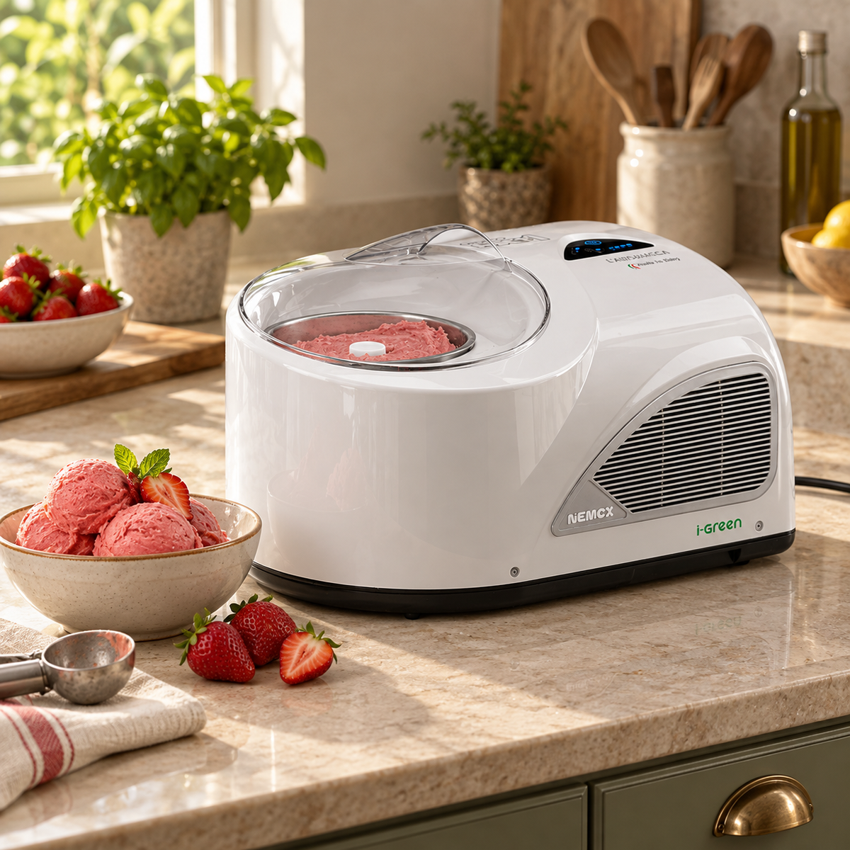 Nemox Gelato & Ice Cream Machine Nxt1 L’automatica I-green (White)