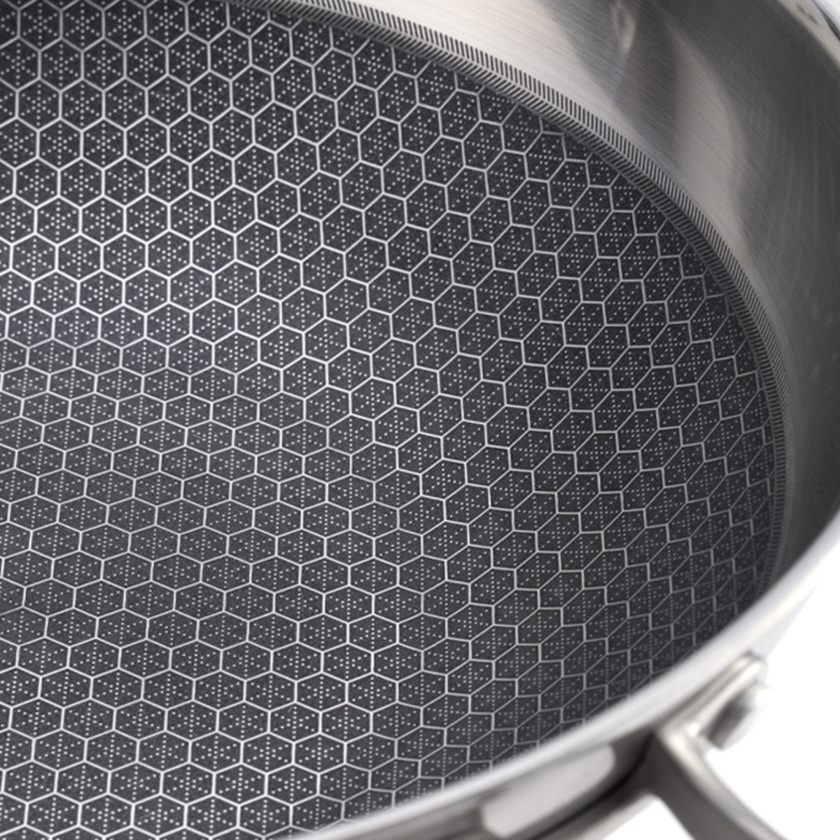 La Gourmet Galactic Honeycomb Wok w/ Glass Lid - 20 cm