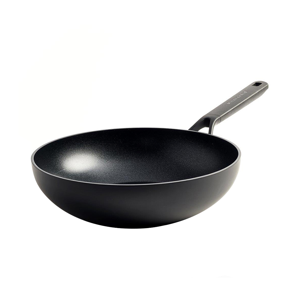Induction and Oven Safe Cookware KitchenAid Classic Wok 28 cm Non-Stick Aluminium Open Wok with Stay-Cool Handle 
